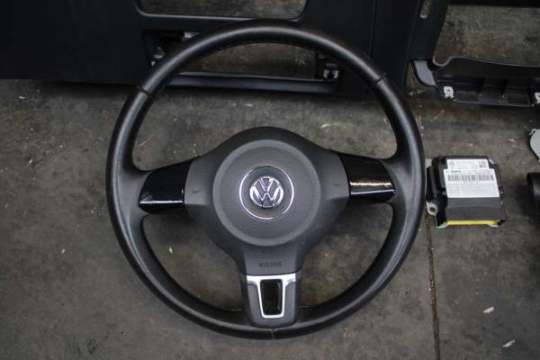 AIRBAG VW POLO 6R 5-PORTE 2009 - 2015 ( TABLEAU DE BORD + VOLANT + CEINTURES AVANT) - Vue 2